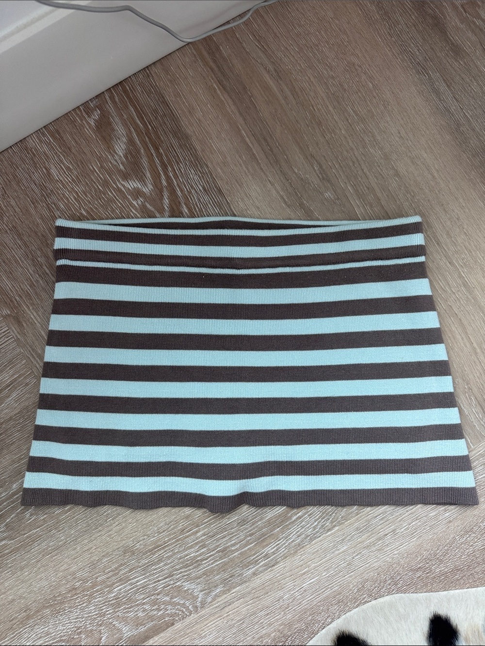 GLASSONS Striped Knit Mini Skort